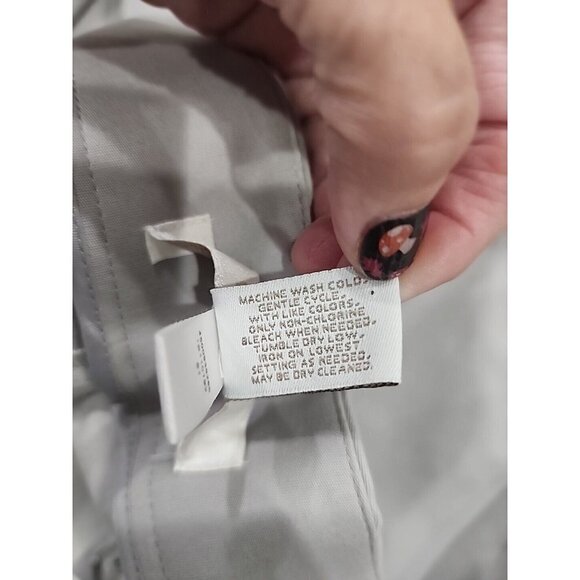 Chico's Gray Flared Pants Mid-rise cotton stretch 30" Waist Women's 4 - Picture 6 of 6